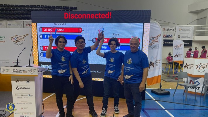 The English School Roosters win the FIRST Tech Challenge!